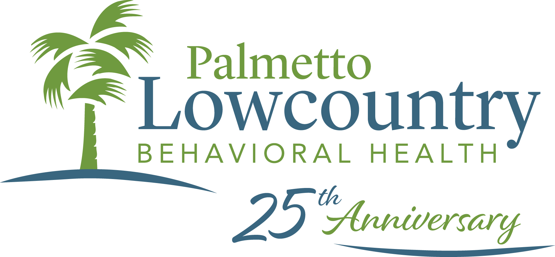 Palmetto Lowcountry Behavioral Health Logo 25th Anniversary